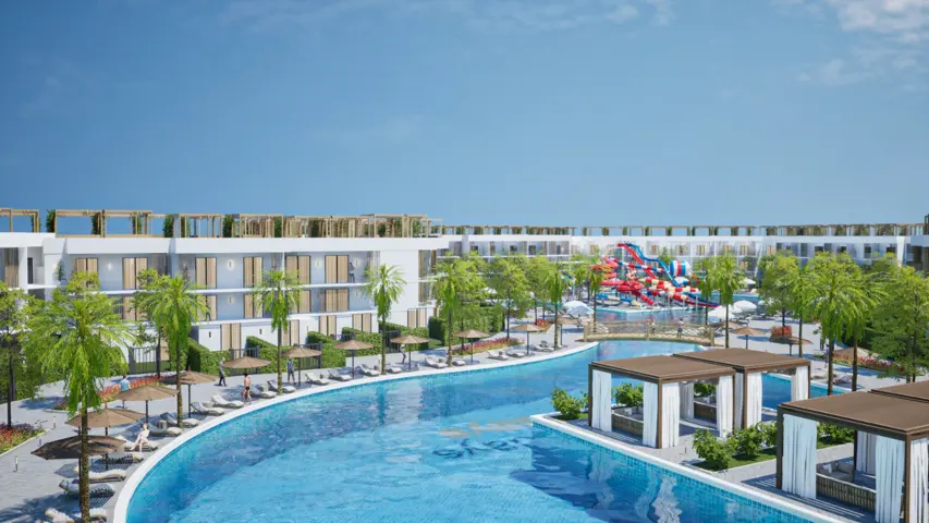 004 Ground Building 7 side pool + 48 m2 private garden